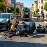 Eskişehir'de otomobille motosiklet çarpıştı: Motosiklet sürücüsü ağır, ehliyetsizlik tespit edildi