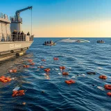 Girne açıklarında batan yolcu gemisinin enkazına TCG Alemdar ile ulaşıldı
