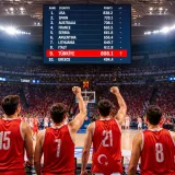 Türkiye, FIBA dünya sıralamasında iki basamak çıkarak ilk 10’a girdi