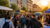 Yahşihan'da üniversite öğrencilerinin dönmesiyle günlük nüfus iki katına yaklaştı