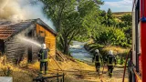 Yahşihan Yenişehir'de bahçe evi yangını itfaiyenin müdahalesiyle söndürüldü