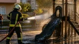 Zonguldak Ereğli'de Çocukların Kundakladığı Kaydırak Mahalleliyi Tedirgin Etti