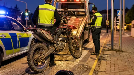 Akyazı'da kontrol edilen motosiklete yaklaşık 75 bin TL ceza, araç trafikten men edildi