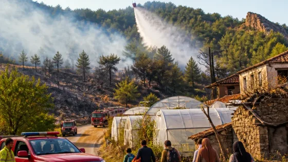 Antalya Kumluca'da orman yangınının enerjisi düşürüldü, tahliyeler ve zarar tespitleri sürüyor