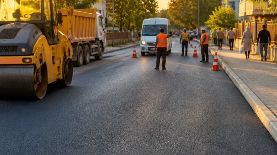 Bafra Elalan Mahallesi’nde sathi kaplama yollar hizmete açıldı
