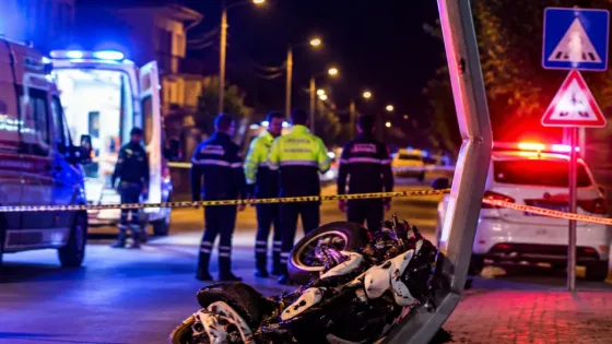 Bolvadin'de motosiklet kazası: Sürücü aydınlatma direğine çarptı, yaşamını yitirdi
