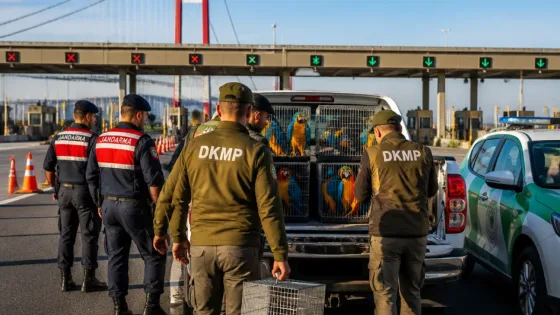 Çanakkale'de 1915 Köprüsü gişelerinde 9 koruma altındaki egzotik kuşa el konuldu
