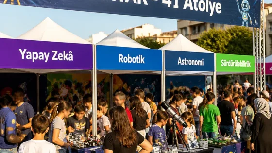 Çorlu'da TÜBİTAK destekli Bilim Şenliği: 41 atölyeyle uygulamalı bilim deneyimi