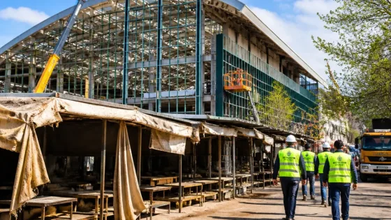 Eskişehir'de Kurtuluş Pazar Yeri inşaatı hızla ilerliyor, mevcut pazarlar yenileme bekliyor
