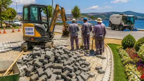 Gelibolu'da Belediye Ekipleri Altyapıdan Parklara Kapsamlı Çalışma Yürütüyor