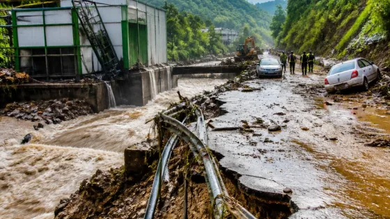 Giresun’da sağanak: Dereler taştı, grup yolları ve HES zarar gördü