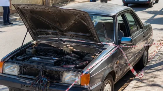 Isparta'da Gülistan Mahallesi muhtarının aracına zarar verildi