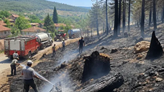 Kızılcahamam Kise Köyü’nde orman yangını kontrol altına alındı; soğutma ve hasar tespiti sürüyor