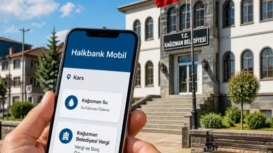 Kağızman’da belediye ödemeleri artık Halkbank Mobil ve internet bankacılığında