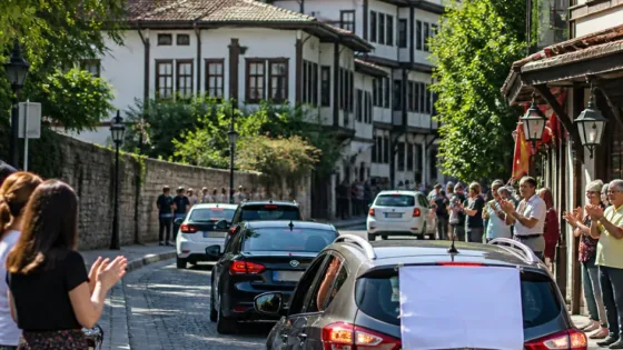 Karabük’te baba-oğulun kanser zaferi: Şehir turuyla kutlama Safranbolu’da sonlandı