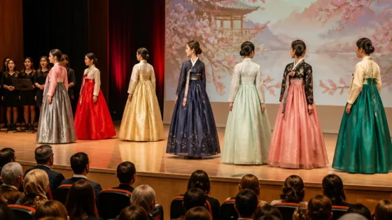 Kastamonu'da Hanbok defilesi: Güney Kore kültürü Rıfat Ilgaz Sahnesi'nde