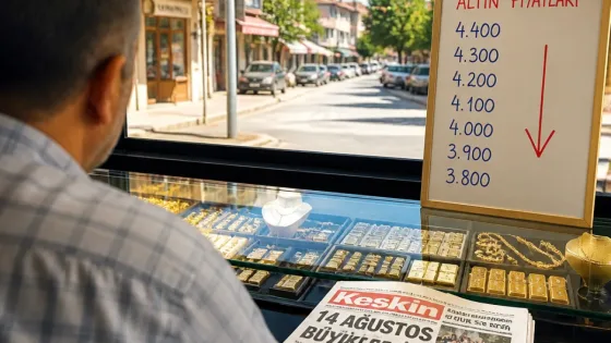 Keskin'de tasarruf ve kuyumcu piyasası açısından önemli: 14 Ağustos'ta altın fiyatlarında keskin düşüş