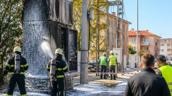 Lüleburgaz Barış Mahallesi'nde trafoda yangın; ekipler kısa sürede söndürdü