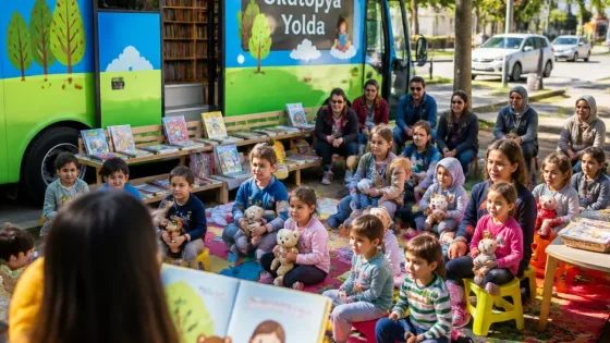 Maltepe’de mahalle mahalle: Gezici kitap otobüsüyle 'Okutopya Yolda' başladı