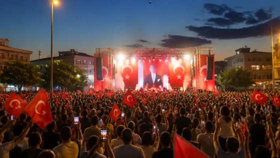 Menemen’de kurtuluş coşkusu Cumhuriyet Meydanı’nda: Sefo ile on binler bir araya geldi