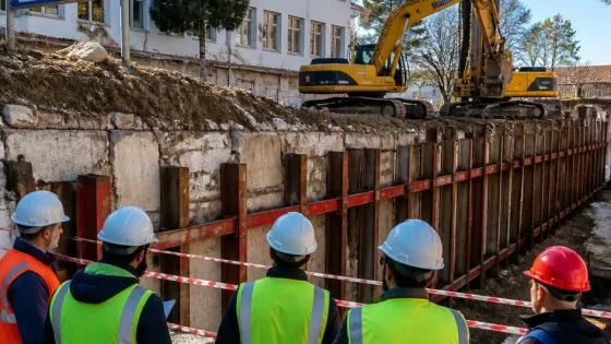 Mudanya’da Mütareke İlkokulu’nda istinat duvarı çöktü: İnceleme ve onarım çalışmaları başladı