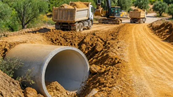 Nazilli'de Samaili Mahallesi'ne menfez yapıldı, yolların dayanıklılığı artırıldı