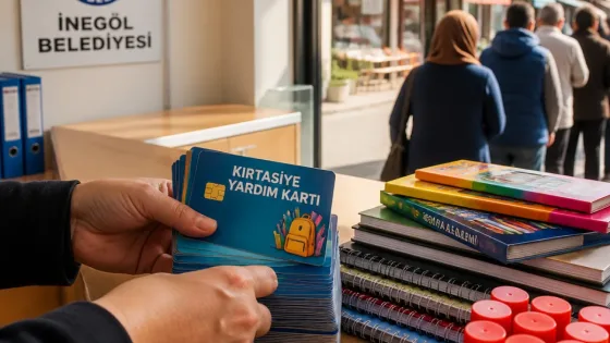 İnegöl Belediyesi 1.650 öğrenciye 3,3 milyon TL kırtasiye desteği dağıtıyor
