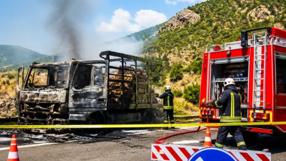 Osmaniye yakınlarındaki otoyolda yanıcı madde taşıyan araçta yangın—trafik ve güvenlik önlemleri uygulandı