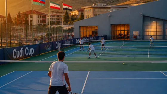 Şırnak, 5. Uluslararası Cudi Cup Tenis Turnuvası'na ev sahipliği yapıyor