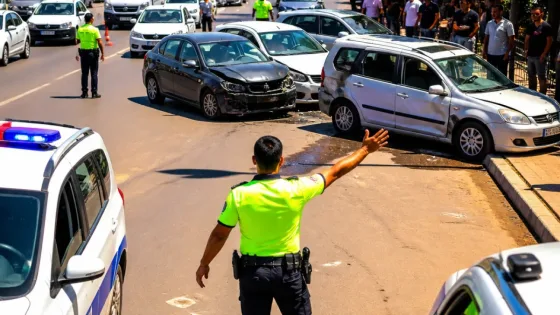 Siverek'te Yeni Sanayi Sitesi kavşağında zincirleme kaza sonrası kavga trafiği durdurdu