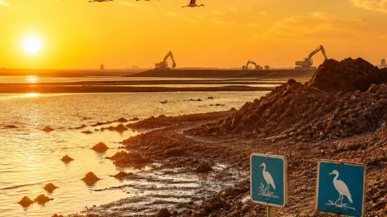 Tuzla Sulak Alanı'na dolgu iddiası: Flamingo cenneti tehlikede
