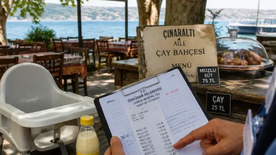 Üsküdar'da Tarihi Çınaraltı Çay Bahçesi'ne 51 bin TL ceza: Dışarıdan getirilen muzlu süt tartışması