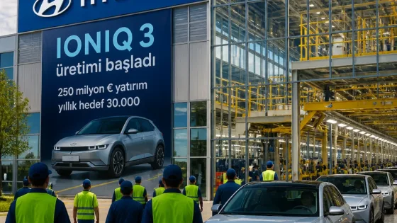 İzmit’te Hyundai IONIQ 3 üretimi başladı: İlk etapta yılda 30 bin elektrikli otomobil