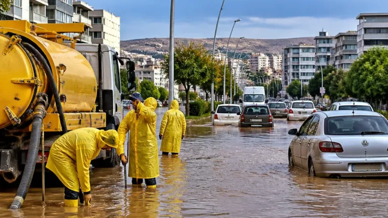 Adıyaman’da sağanak, ana yolları ve çevre güzergâhlarını etkiledi