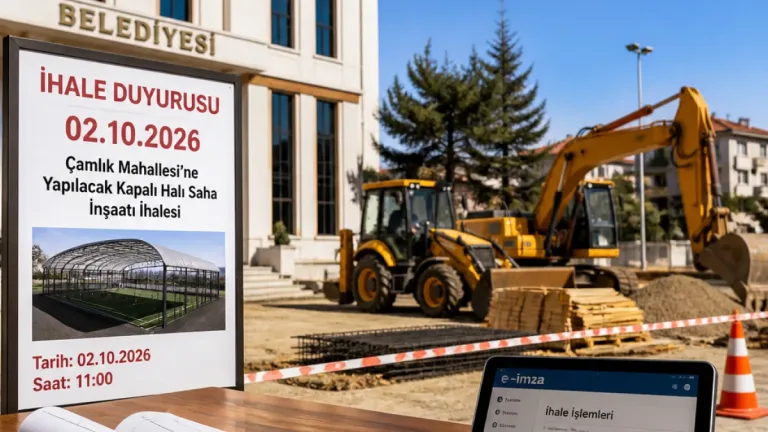 Akdağmadeni Çamlık Mahallesi'ne kapalı halı saha yapımı için ihale tarihi belirlendi