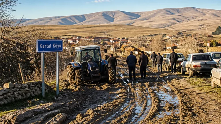 Akdağmadeni Kartal Köyü sakinleri: Bozuk yol mağduriyeti son bulsun