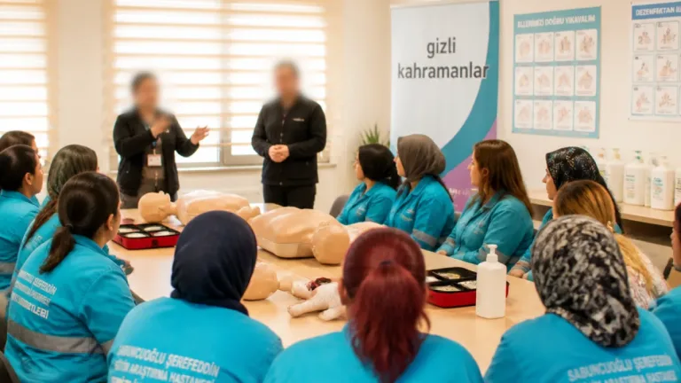 Amasya’da hastane temizlik personeline ilk yardım ve enfeksiyon eğitimi verildi