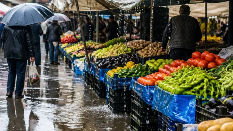 Artvin pazarında yağmur çilesi: Esnaf, zemin ve çatı düzenlemesi talep ediyor