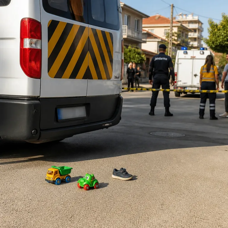 Servis minibüsünün geri manevrası sonucu 1,5 yaşındaki çocuk yaşamını yitirdi