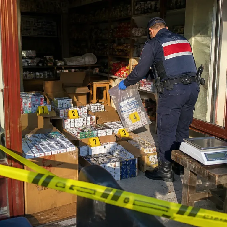 Bilecik'te jandarmanın operasyonunda 4 bin paket kaçak sigara ile uyuşturucu iddiası