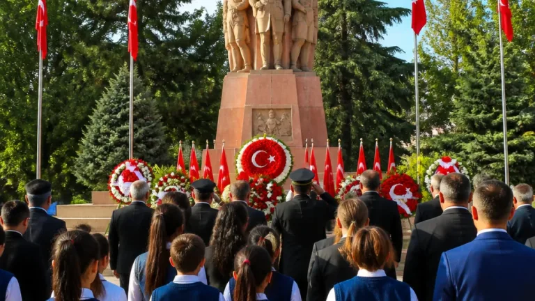 Aydıntepe'de 30 Ağustos törenleri: Protokol, öğrenciler ve kaymakamlıkta tebrik kabulü