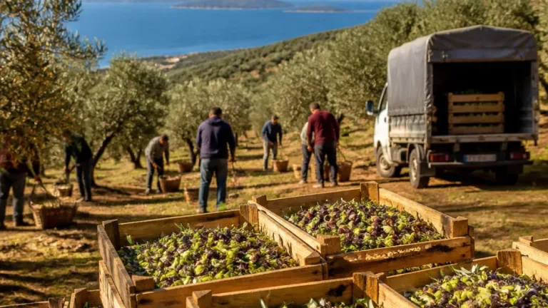 Ayvalık'ta yeni sezon başladı: İlk zeytin hasadı töreni yapıldı