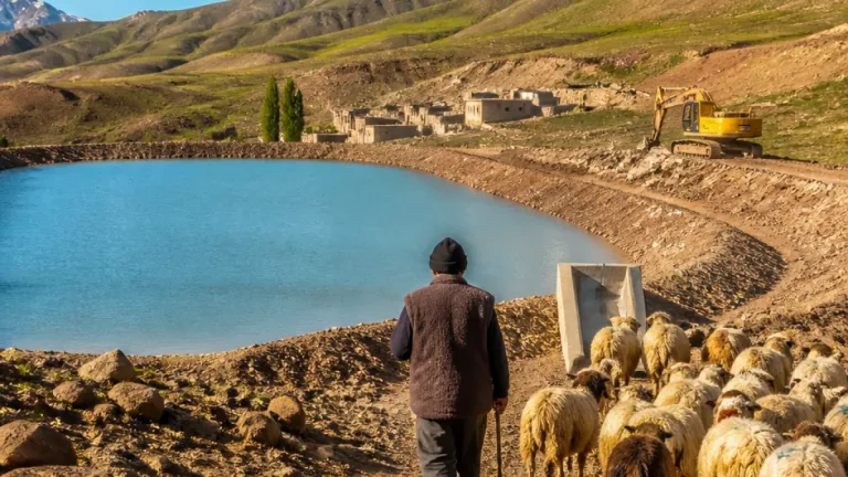 Başkale'de Evbakan Köyü'ne 20 bin m³ kapasiteli HİS göleti yapıldı