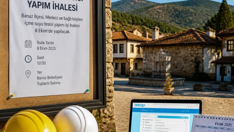 Banaz Burhaniye Köyü için içme suyu tesisi ihalesi 8 Ekim'de yapılacak