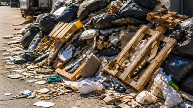 Boyabat Sanayi Sitesi'nde oluşan çöp yığını tepkilere yol açtı