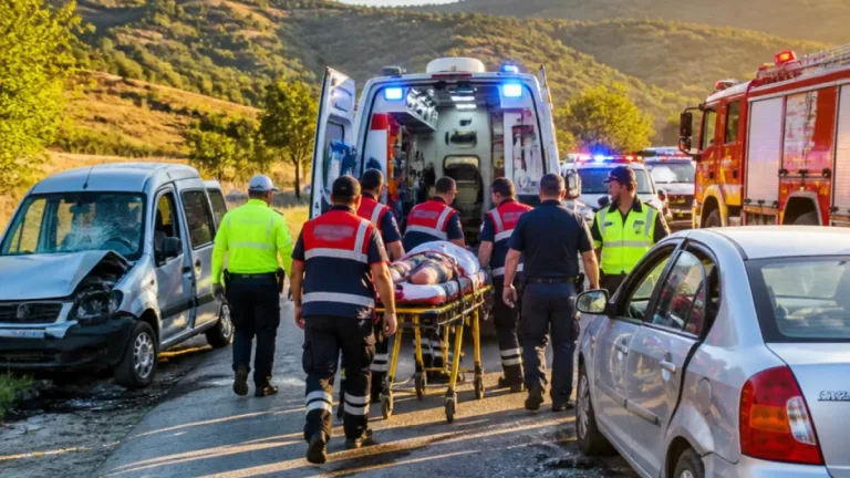 Boyabat'ta Karacaören yakınlarında iki araç çarpıştı: 3 yaralı
