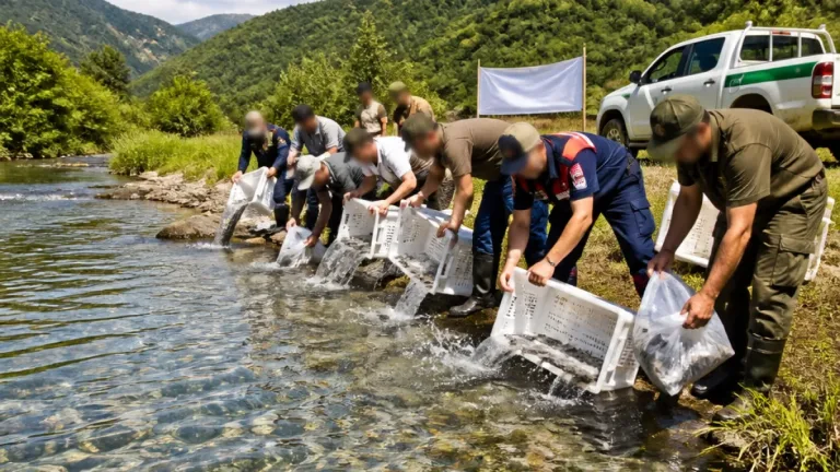 Bulancak’ta 35 bin yavru alabalık doğal su kaynaklarıyla buluşturuldu