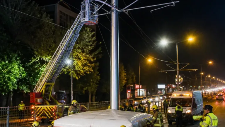 Bursa'da metro hattındaki direğe çıkan kişi ikna edilerek indirildi