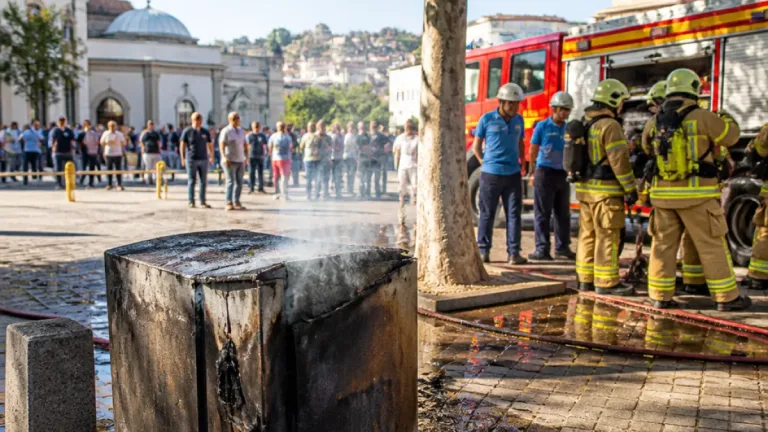 Bursa Karacabey'de trafoda patlama: Meydanda korku, kısa süreli elektrik kesintisi