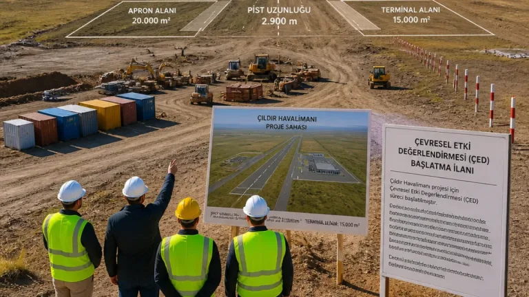 Çıldır Havalimanı’na 9,75 milyar TL’lik yatırım: yeni pist ve 15 bin m² terminal planlanıyor
